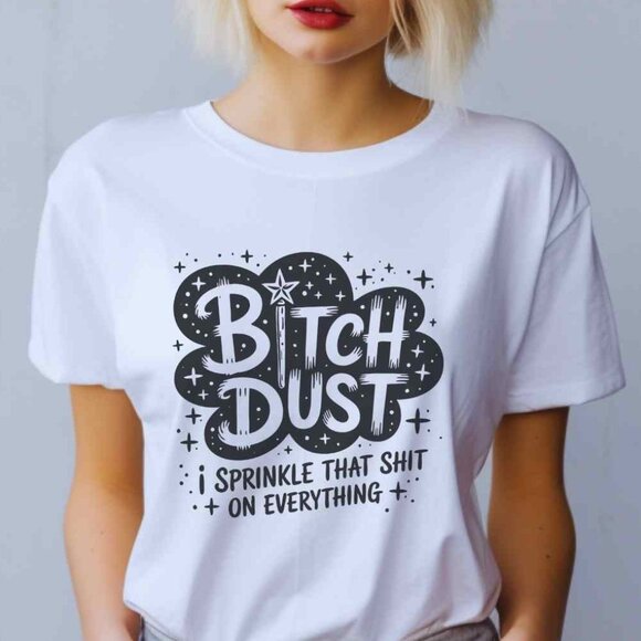 Funny Dark Humor Graphic Tee Sarcastic Baddie Sassy Graphic T-Shirt - Picture 1 of 4